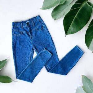 BDG Women's High Rise Blue Seam Jean Ankle Medium Wash Denim Jeans